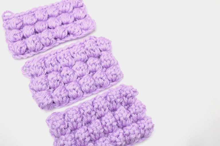 The Difference Between These Three Crochet Stitches: Puff, Bobble & Popcorn Stitch