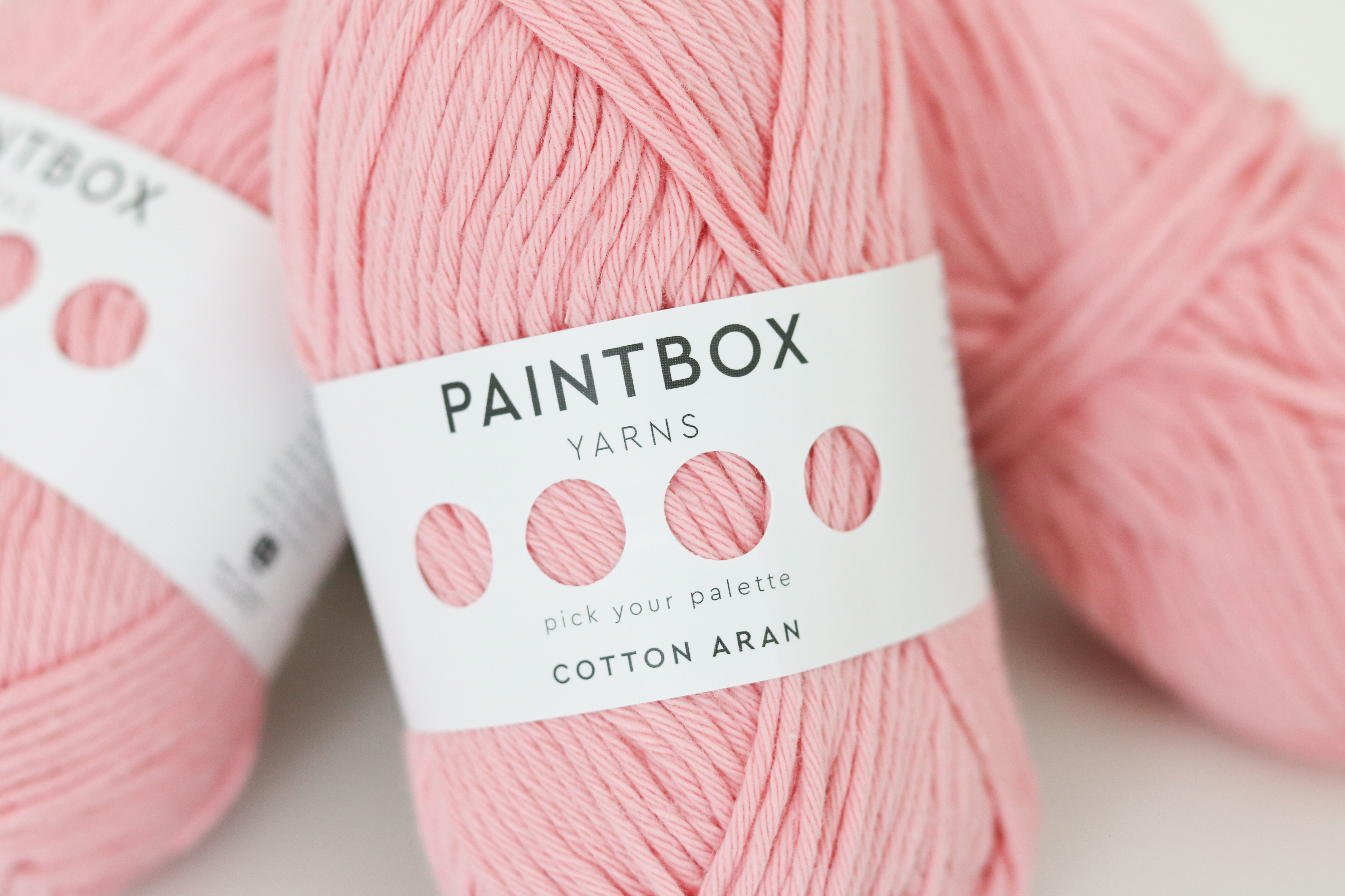 paint box aran yarn in pink