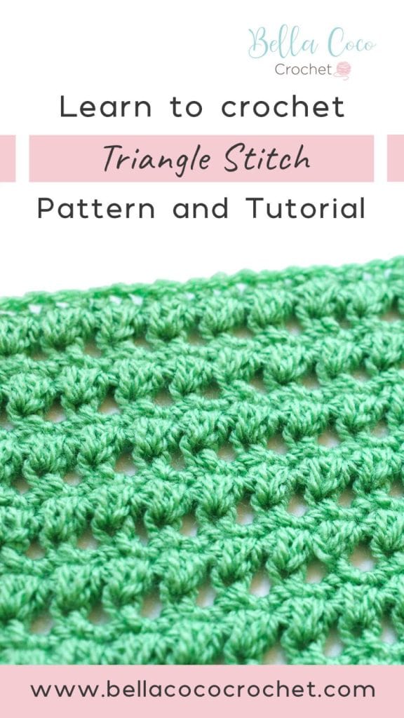 Triangle Stitches Learn to Crochet the Triangle Stitch