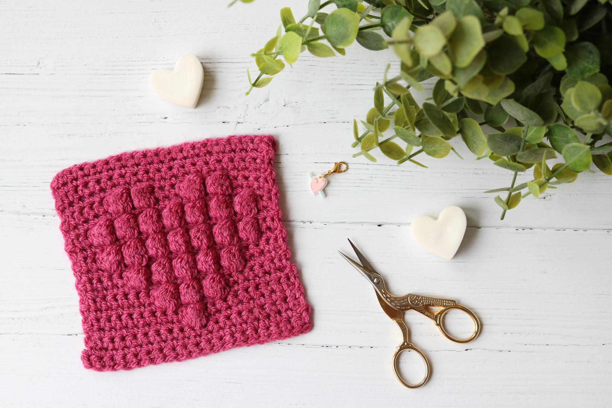 Bobble Heart Square – FREE Crochet Pattern - Bella Coco Crochet