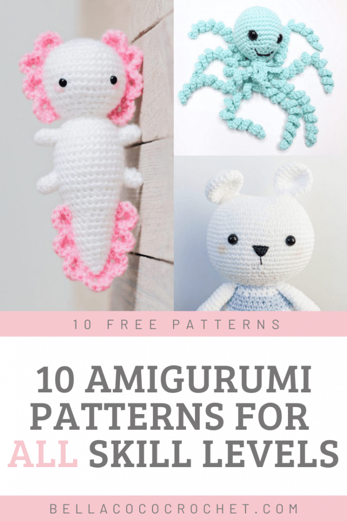10 Free Amigurumi Patterns For ALL Skill Levels - Bella Coco Crochet