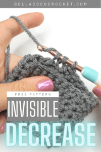 Invisible Decrease - Bella Coco Crochet