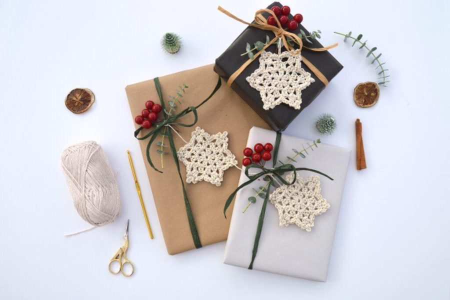 Crochet Christmas Wrapping Ideas