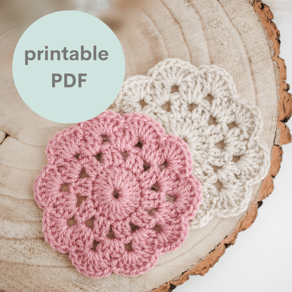 PDF Pattern Crochet Cute Cat Coasters, Home Decor, Easy Crochet