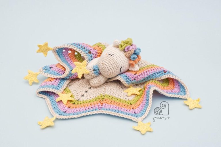 crochet unicorn lovey pattern