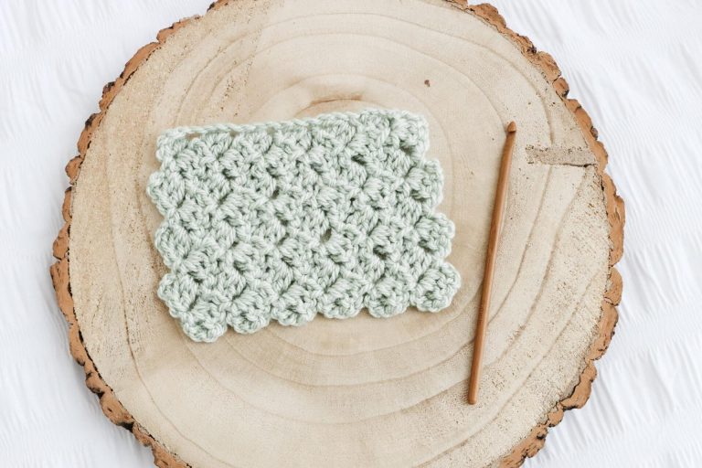 crochet side saddle stitch