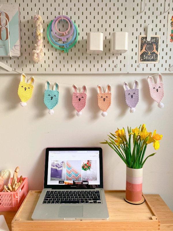 How to Crochet Bunny Bunting Free Crochet Pattern by Lucy Djevdet