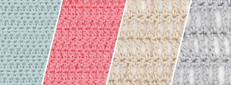 The Four Ways to Treble Crochet: FREE Pattern
