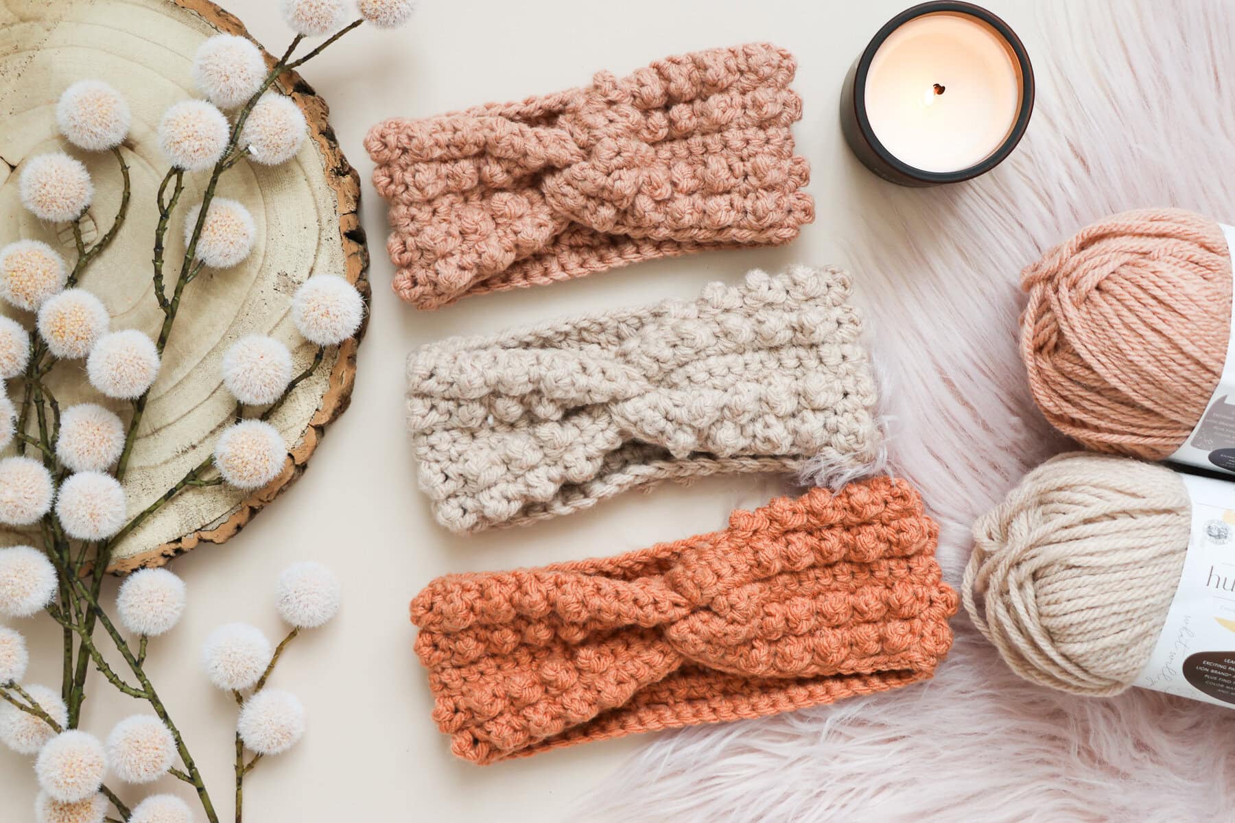 How to Crochet the Chestnut Falls Ear Warmers